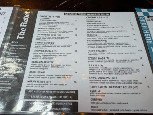 Menu photo 2 The Rebel Seattle, WA