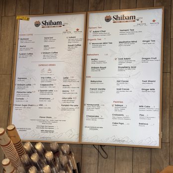 Shibam Coffee - Menu - Coffee & Tea Near Me - Newark, California