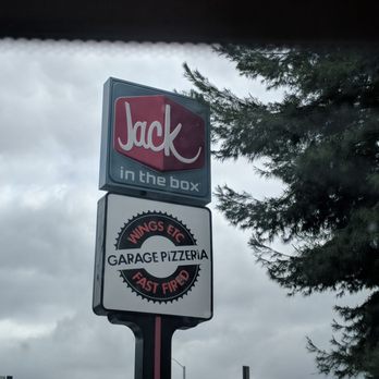Jack in the Box - Hard to see sign from the road - Fast Food Near Me - Temecula, California