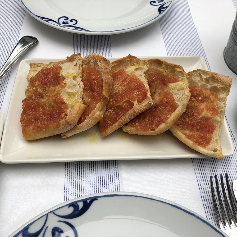 Arzábal - "Pan cristal" for 5€ to accompany the burrata - omg this was good! - Spanish Near Me - Madrid, M