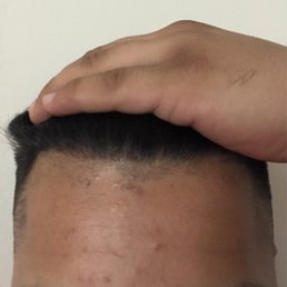 Fucking hairline is not even cleaned up properly Fucking hairline is not even cleaned up properly