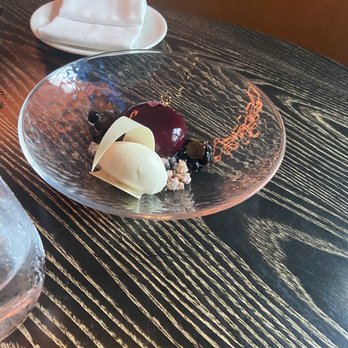 Nobu Chicago - Blueberry Sake Bavarian - Japanese Near Me - Chicago, Illinois