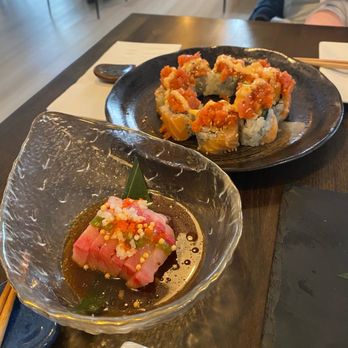 Shio - Hamachi chili and mt Fuji roll - Sushi Bars Near Me - Wichita Falls, Texas Shio - Hamachi chili and mt Fuji roll - Sushi Bars Near Me - Wichita Falls, Texas