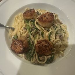 Scallops with pasta Scallops with pasta