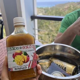 Local hot sauce and beer bucket Local hot sauce and beer bucket