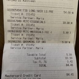 The receipt