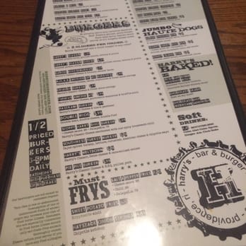 Harry's on Main - Menu - Bars Near Me - Providence, Rhode Island