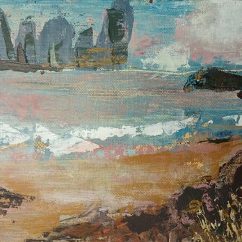 Zoya Scholis - acrylic knife painting workshop - Art Classes Near Me - Seaside, California