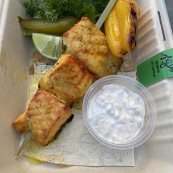 Stand Up Kabob - Mahi mahi wrap - Middle Eastern Near Me - Davis, California
