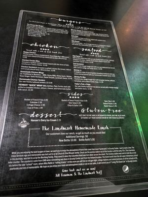 Menu photo 2 The Landmark Bistro Grundy Center, IA Menu photo 2 The Landmark Bistro Grundy Center, IA
