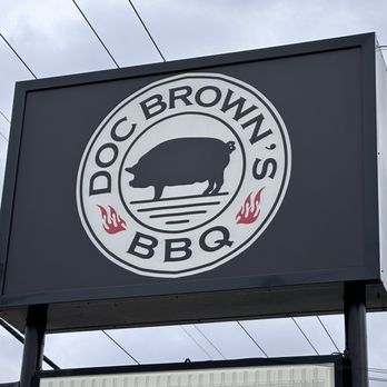 Doc Brown's BBQ - Outdoor sign - Southern Near Me - Candler, North Carolina