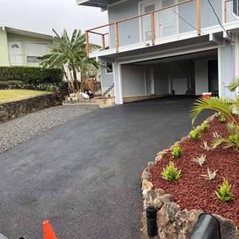 Oahu Irrigation & Design - After pictures of completion!!! and yess we do asphalt driveways / patching also. - Landscaping Near Me Oahu Irrigation & Design - After pictures of completion!!! and yess we do asphalt driveways / patching also. - Landscaping Near Me