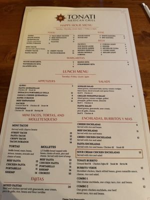 Menu photo 3 Tonati Mexican Grill Katy, TX Menu photo 3 Tonati Mexican Grill Katy, TX
