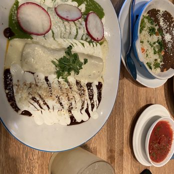 Maria's Mexican Kitchen - Fort Worth - The 3 Enchiladas Tres Colores. So many flavors. - Mexican Near Me - Fort Worth, Texas Maria's Mexican Kitchen - Fort Worth - The 3 Enchiladas Tres Colores. So many flavors. - Mexican Near Me - Fort Worth, Texas