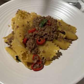 Bancone - Hogget thai basil pasta - Italian Near Me - London, XGL Bancone - Hogget thai basil pasta - Italian Near Me - London, XGL