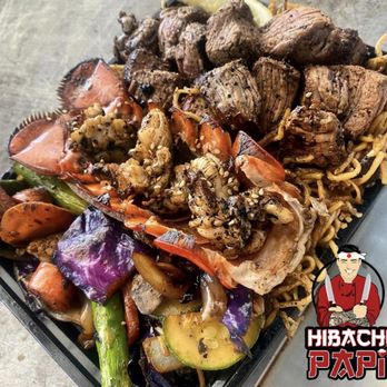 Hibachi Papi - This is the lobster, Angus and lo mein with vegetables. Nothing compares food for days - Teppanyaki Near Me - Los Angeles, California Hibachi Papi - This is the lobster, Angus and lo mein with vegetables. Nothing compares food for days - Teppanyaki Near Me - Los Angeles, California
