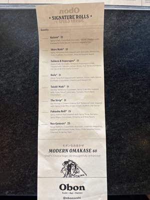 Menu photo 2 Obon Phoenix, AZ Menu photo 2 Obon Phoenix, AZ