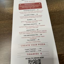pizza side menu pizza side menu