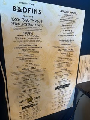 Menu photo 4 Badfins Food + Brew Clearwater, FL
