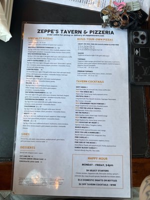 Menu photo 4 Zeppe's Tavern & Pizzeria Naples, FL