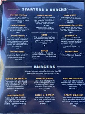 Menu photo 3 Canyons Edge Pub Holladay, UT