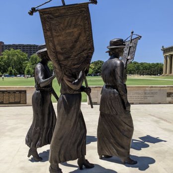 Women's Suffrage Monument - Monument - side view - Landmarks & Historical Buildings Near Me