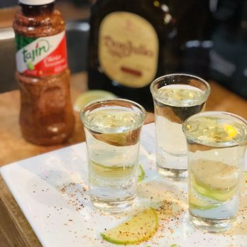 Alicia's Flavours - Salud!. 
Don Julio Tequila shots 
With our BFF Mr Tajin!. - Mexican Near Me - Chilliwack, British Columbia