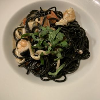 Dal Grano - Seafood with squid ink pasta - Pasta Shops Near Me - McLean, Virginia Dal Grano - Seafood with squid ink pasta - Pasta Shops Near Me - McLean, Virginia
