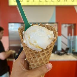 Single Scoop in Waffle Cone.
