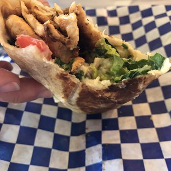 Jerusalem Organic Kitchen - Chicken shawarma--it was so good, I forgot to take a photo before it was almost gone! - Middle Eastern Near Me - Berkeley, California