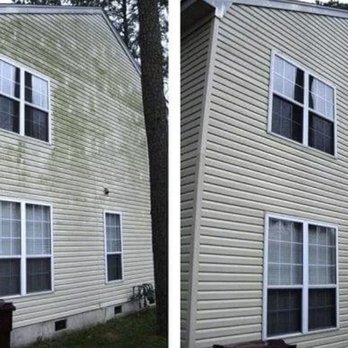 Sharky's Clean - Another side house, before and after - Pressure Washers Near Me Sharky's Clean - Another side house, before and after - Pressure Washers Near Me