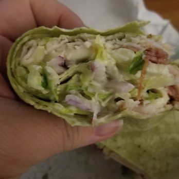 Subway - Turkey bacon guacamole wrap on spinach tortilla - Sandwiches Near Me - Modesto, California