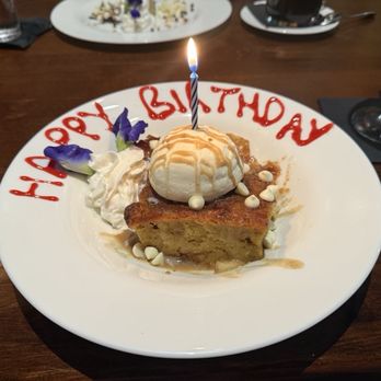 The Fort Steakhouse - Birthday bread pudding - Steakhouses Near Me - Fort Pierce, Florida The Fort Steakhouse - Birthday bread pudding - Steakhouses Near Me - Fort Pierce, Florida