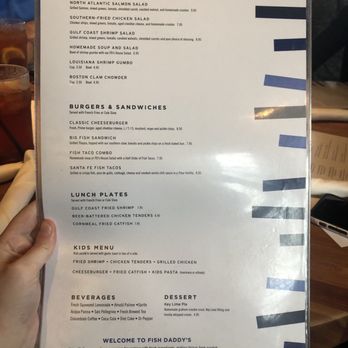 Fish Daddy's Grill House - Menu - Seafood Near Me - Tulsa, Oklahoma