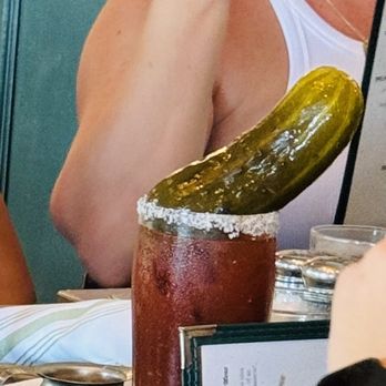 Great Maple San Diego - Bloody Mary with a big ass juicy pickle! - Breakfast & Brunch Near Me - San Diego, California
