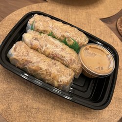 Tofu and Taro spring rolls