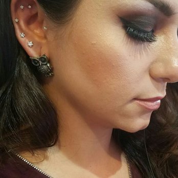 Needle Pushers - Dermal on chest and 2 orbital studs on cartilage - Piercing Near Me - Van Nuys, California Needle Pushers - Dermal on chest and 2 orbital studs on cartilage - Piercing Near Me - Van Nuys, California