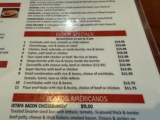 Menu photo 1 Ixtapa - Duvall Duvall, WA