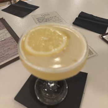 Luna Bistro Cafe - Peach Lemon Drop (too sweet for my liking) - New American Near Me - Long Beach, California