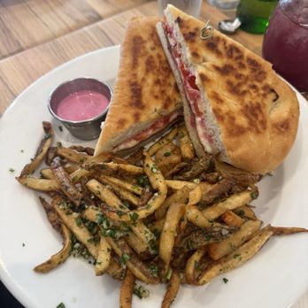 Santinos - Prosciutto & Mozzarella Panini - Tapas Bars Near Me - Santa Monica, California Santinos - Prosciutto & Mozzarella Panini - Tapas Bars Near Me - Santa Monica, California