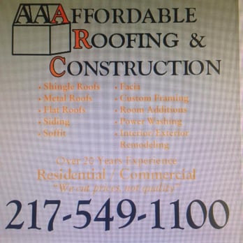 Affordable Roofing & Construction - ( We cut prices, Not quality ) - Roofing Near Me - Charleston, Illinois