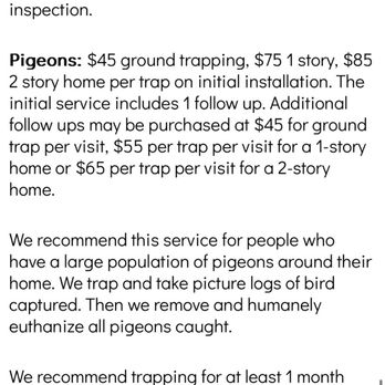 Let's Go Pest Control - Specialty Services (Inquire for a Quote) Information Part 2 (From Website) - Pest Control Near Me Let's Go Pest Control - Specialty Services (Inquire for a Quote) Information Part 2 (From Website) - Pest Control Near Me