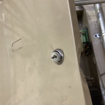 ADT Security Services - Broken lock caused by technician. They left it like this and didn't say anything . - Security Systems Near Me - Las Vegas, Nevada ADT Security Services - Broken lock caused by technician. They left it like this and didn't say anything . - Security Systems Near Me - Las Vegas, Nevada