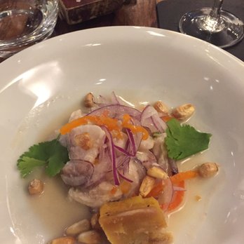 UCO - Ceviche w. yellow hot pepper, cancha corn. - Argentine Near Me - Buenos Aires, C