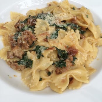 Pitfire Pizza - Farfalle w/sausage & greens. - Pizza Near Me - Pasadena, California Pitfire Pizza - Farfalle w/sausage & greens. - Pizza Near Me - Pasadena, California