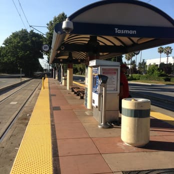 VTA Light Rail - Tasman Station - Train Stations Near Me - San Jose, California