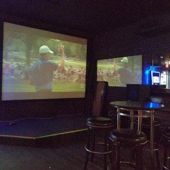 42nd Street Bar - I think this is some kind of projection screen. Has a big but rather fuzzy picture. - Sports Bars Near Me - Oakland Park, Florida 42nd Street Bar - I think this is some kind of projection screen. Has a big but rather fuzzy picture. - Sports Bars Near Me - Oakland Park, Florida