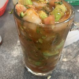 Small shrimp cocktail. Pictures size doesn't do justice Small shrimp cocktail. Pictures size doesn't do justice