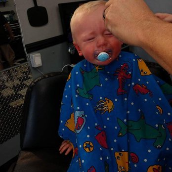 Family Barber Shop - My son's first cut with the guys, wasn't too sure about the cut, but loved the sucker after, these guys rock - Barbers Near Me - Manteca, California Family Barber Shop - My son's first cut with the guys, wasn't too sure about the cut, but loved the sucker after, these guys rock - Barbers Near Me - Manteca, California