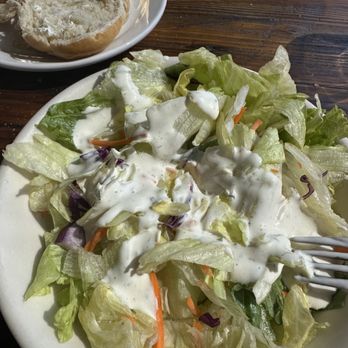 The Old Spaghetti Factory - sad salad, no dark greens - Italian Near Me - Banff, Alberta The Old Spaghetti Factory - sad salad, no dark greens - Italian Near Me - Banff, Alberta